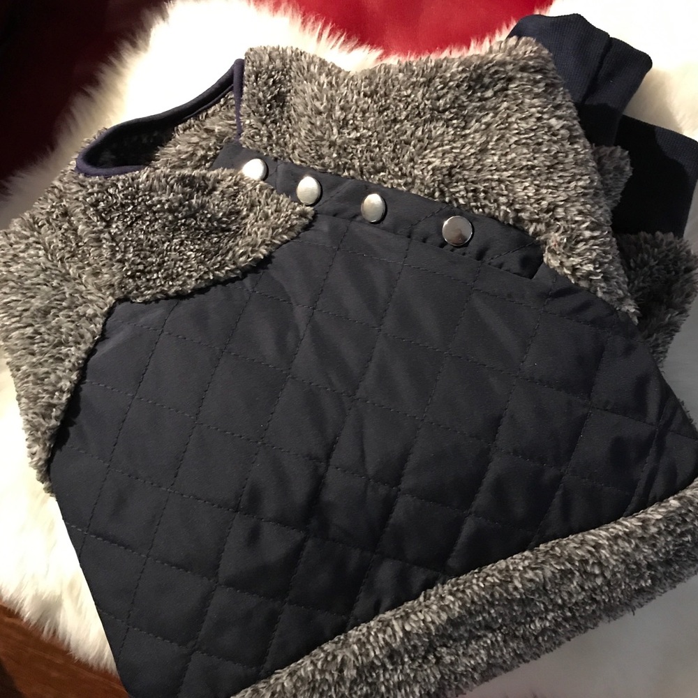 Last one! Navy Marbled Pull Over - Picture 3 of 4
